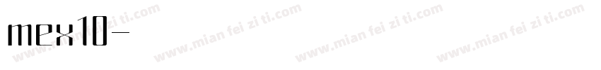 mex10字体转换