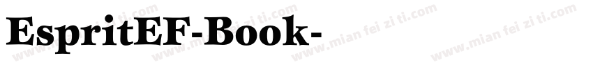 EspritEF-Book字体转换