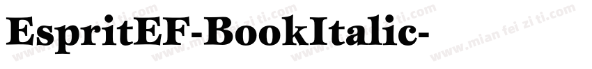 EspritEF-BookItalic字体转换