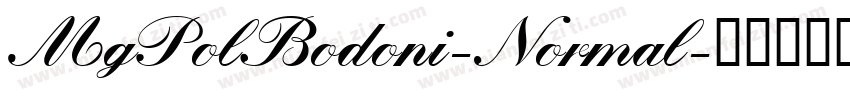 MgPolBodoni-Normal字体转换