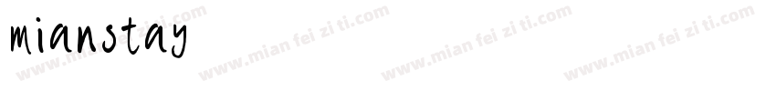 mianstay字体转换