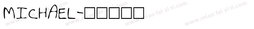 MICHAEL字体转换