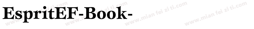EspritEF-Book字体转换