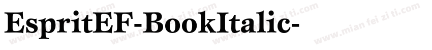 EspritEF-BookItalic字体转换