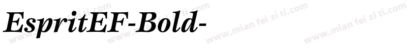 EspritEF-Bold字体转换