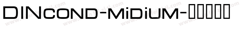 DINcond-midium字体转换