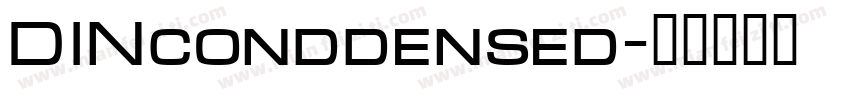 DINconddensed字体转换