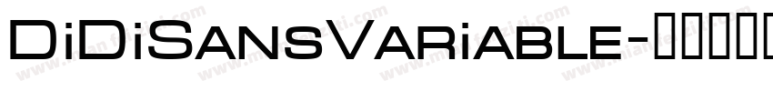 DiDiSansVariable字体转换