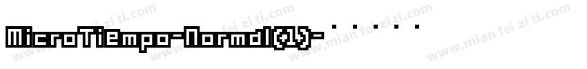 MicroTiempo-Normal(1)字体转换