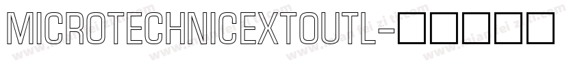 MicroTechnicExtOutl字体转换