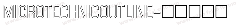 MicroTechnicOutline字体转换