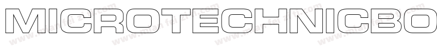 MicroTechnicBoldOutline字体转换