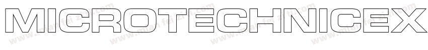 MicroTechnicExtOutl字体转换