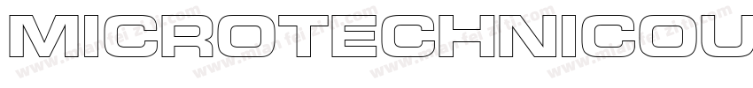 MicroTechnicOutline字体转换