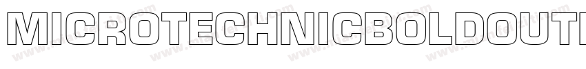 MicroTechnicBoldOutline字体转换