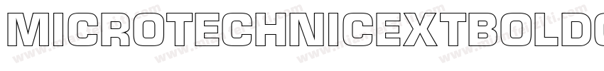 MicroTechnicExtBoldOutline字体转换