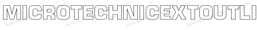 MicroTechnicExtOutline字体转换