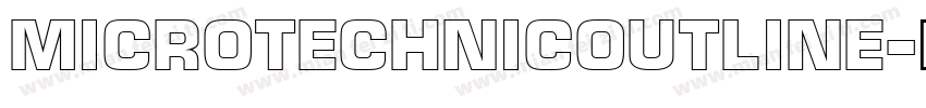 MicroTechnicOutline字体转换