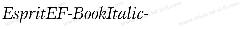 EspritEF-BookItalic字体转换