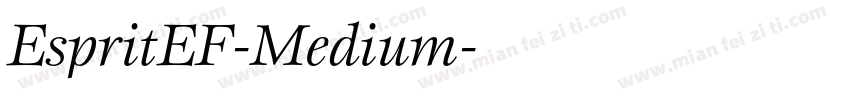 EspritEF-Medium字体转换