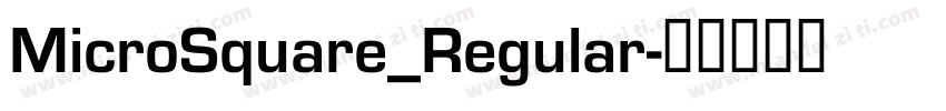 MicroSquare_Regular字体转换