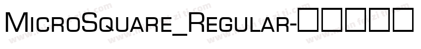 MicroSquare_Regular字体转换