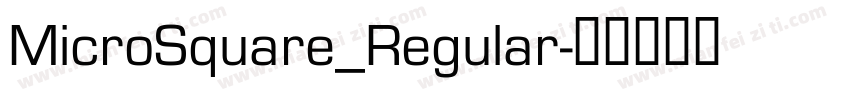 MicroSquare_Regular字体转换
