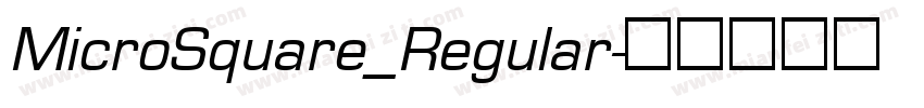 MicroSquare_Regular字体转换