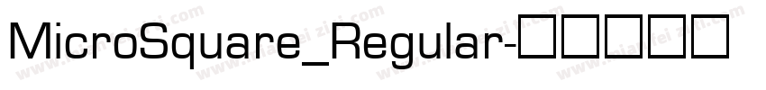 MicroSquare_Regular字体转换