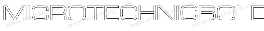MicroTechnicBoldOutline字体转换