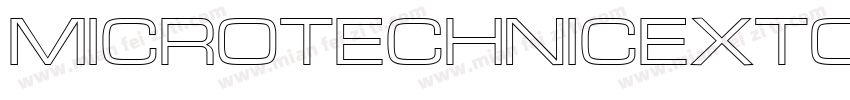 MicroTechnicExtOutl字体转换