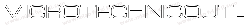 MicroTechnicOutline字体转换
