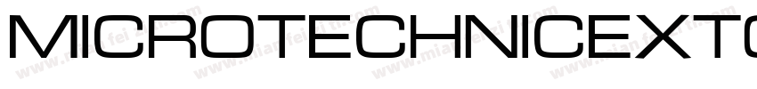 MicroTechnicExtOutl字体转换