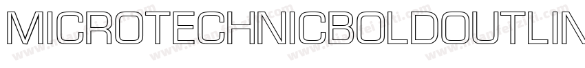 MicroTechnicBoldOutline字体转换
