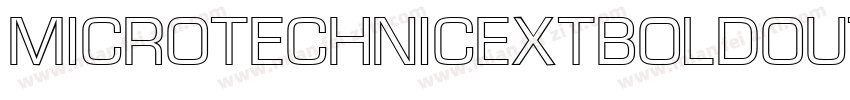 MicroTechnicExtBoldOutline字体转换