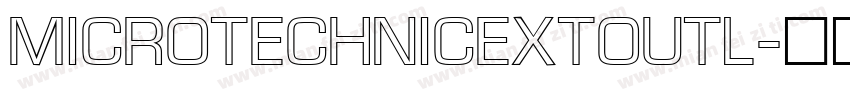 MicroTechnicExtOutl字体转换