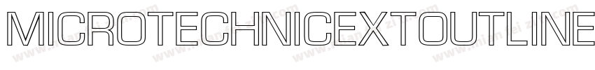 MicroTechnicExtOutline字体转换