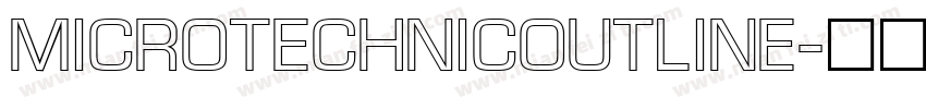 MicroTechnicOutline字体转换