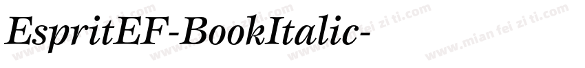 EspritEF-BookItalic字体转换