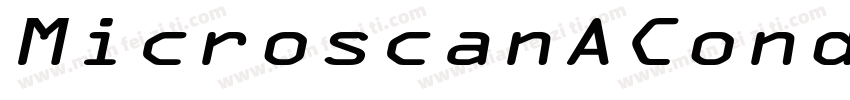 MicroscanACondensed字体转换