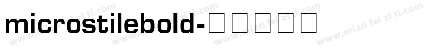 microstilebold字体转换