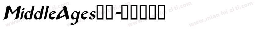 MiddleAges字体字体转换