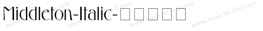 Middleton-Italic字体转换