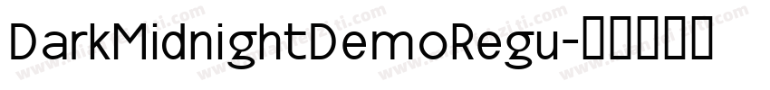 DarkMidnightDemoRegu字体转换