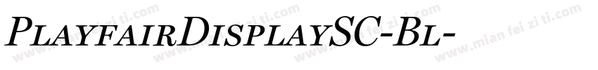 PlayfairDisplaySC-Bl字体转换