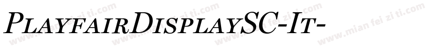PlayfairDisplaySC-It字体转换