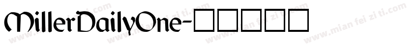 MillerDailyOne字体转换