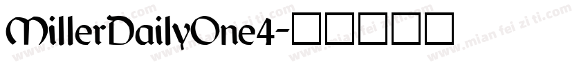 MillerDailyOne4字体转换