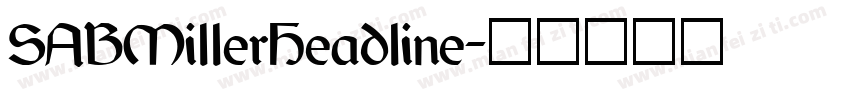 SABMillerHeadline字体转换
