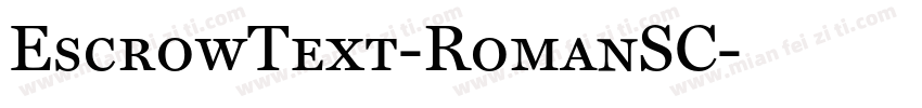 EscrowText-RomanSC字体转换